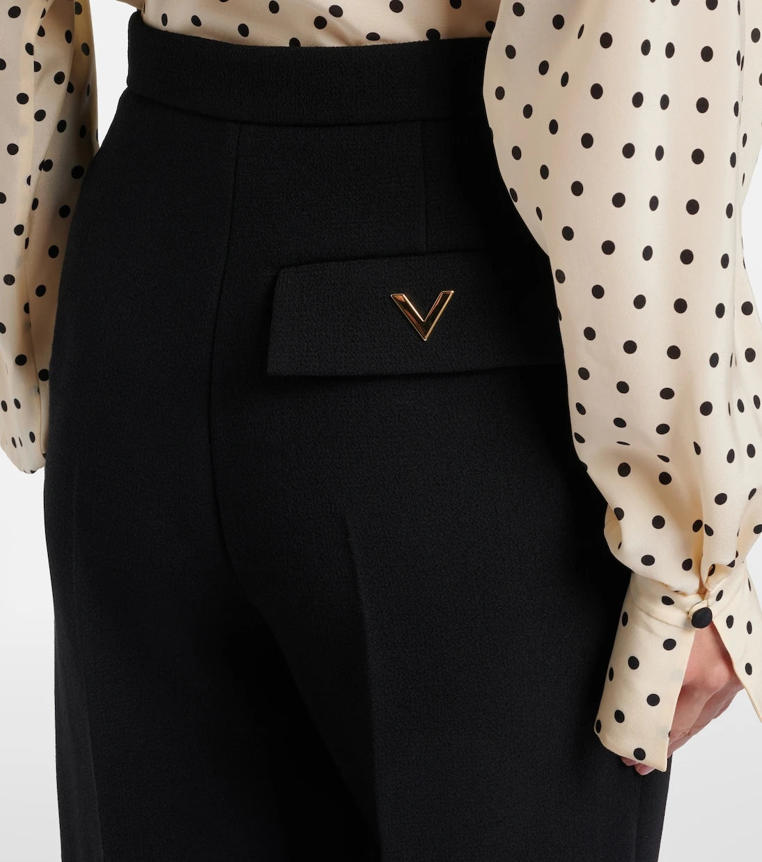 Valentino - VGold virgin wool Bermuda shorts