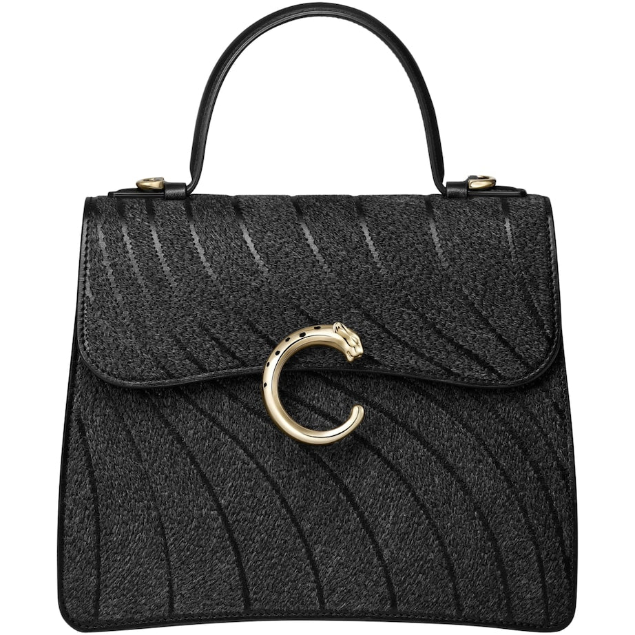 Small Leather Panthère de Cartier Top-Handle Bag