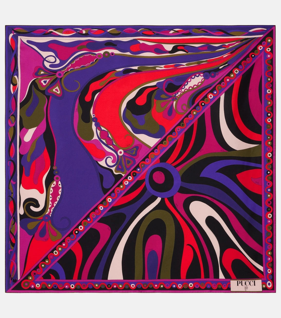 Pucci - Marmo and Orchidee silk twill scarf