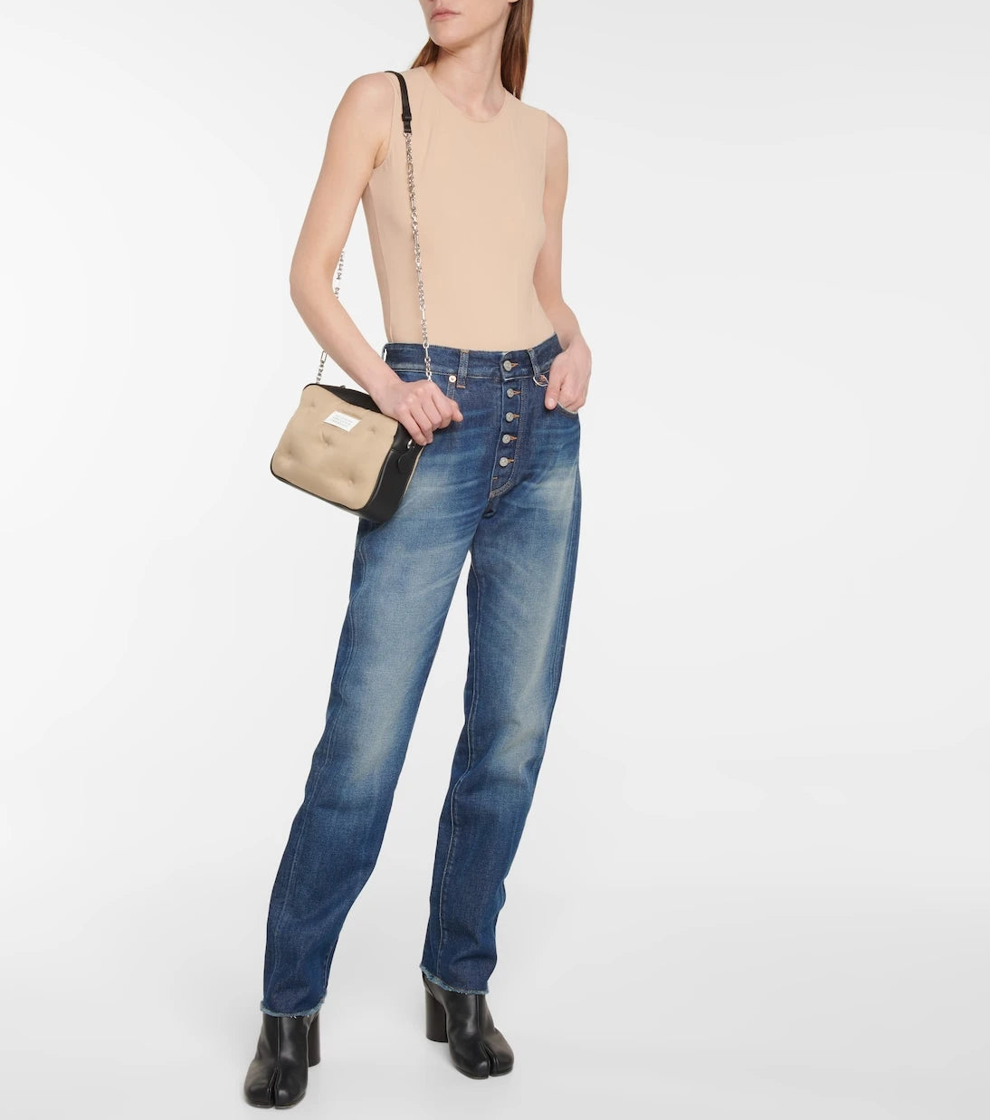MM6 Maison Margiela - High-rise straight jeans