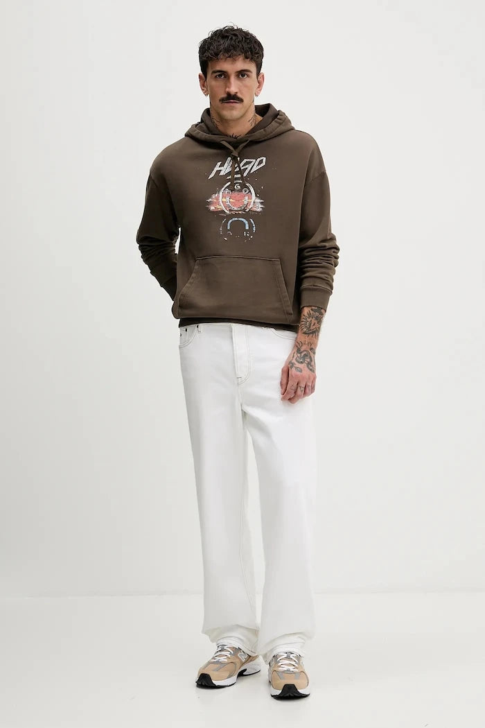 Hugo Blue Nimponex Pamuklu Sweatshirt