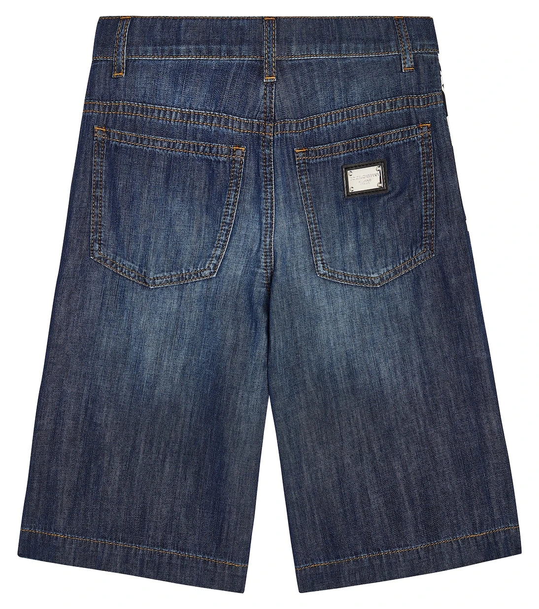Dolce&Gabbana Kids - Logo printed cotton-blend Bermuda shorts