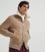 Cashmere-Trim Shearling Jacket