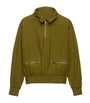 Prada Green Cotton Half-Zip Sweatshirt