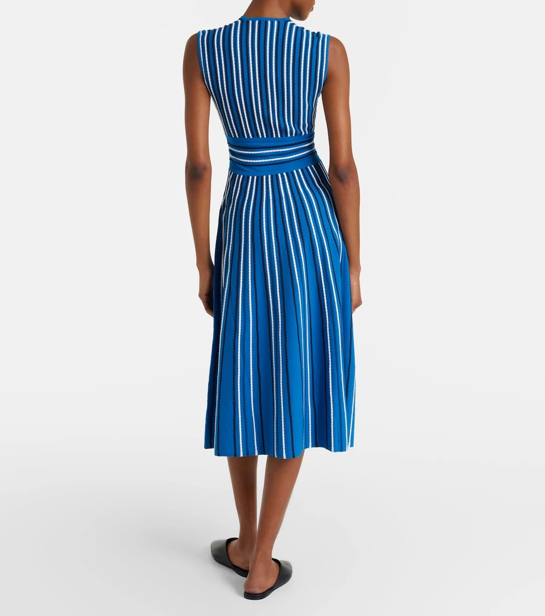 Max Mara - Striped knitted midi dress