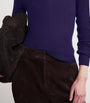 Vince Purple Ribbed Henley Top
