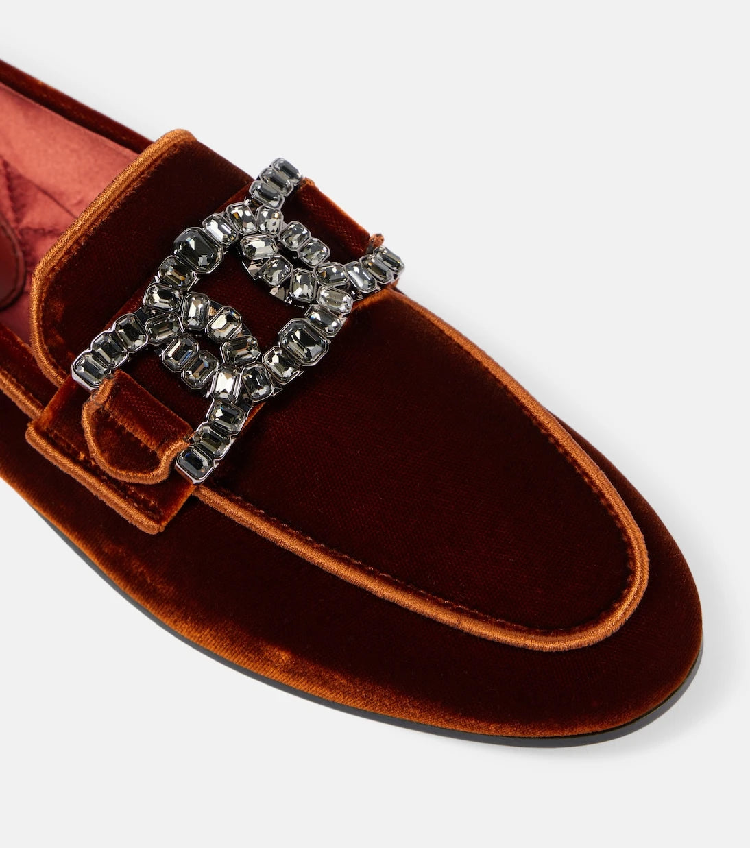 Tod's - Kate embellished velvet loafers