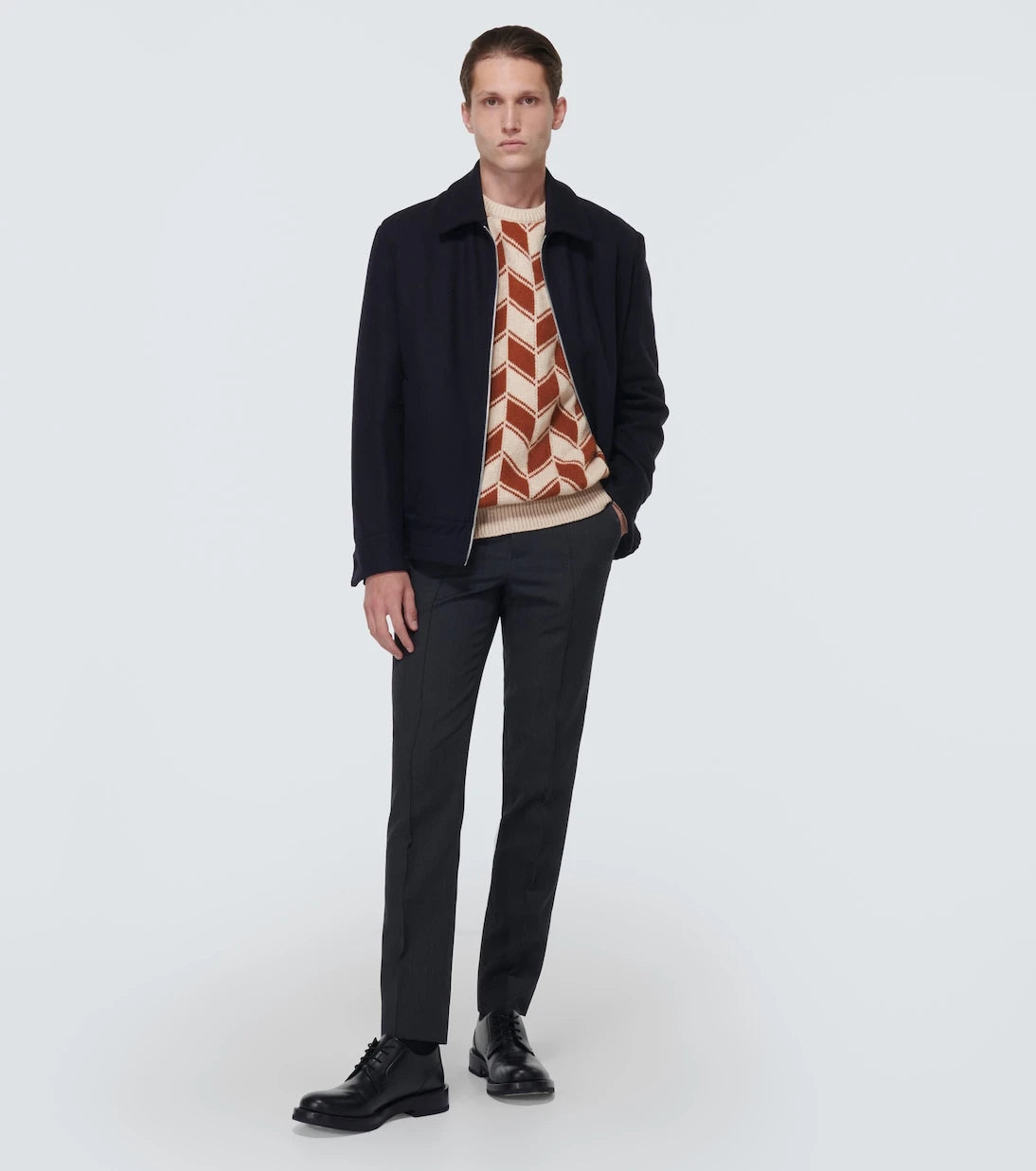 Kiton - Cashmere intarsia sweater