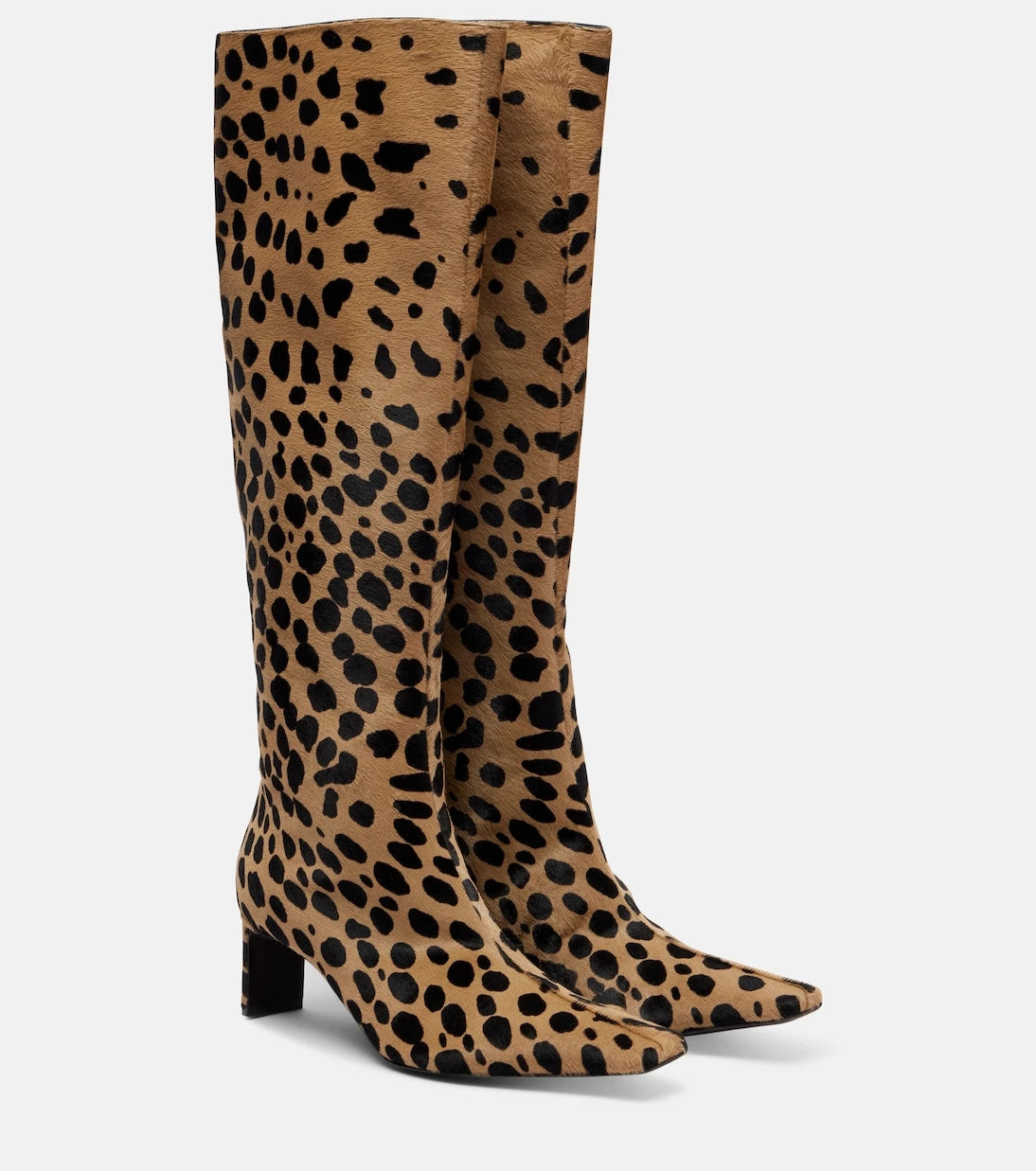 Khaite - Ona 55 calf hair knee-high boots
