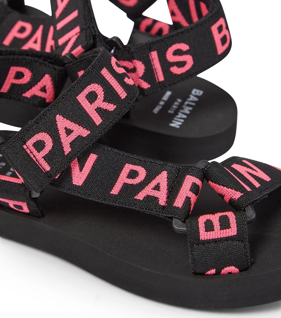 Balmain Kids - صنادل مطاطية بشعار الماركة