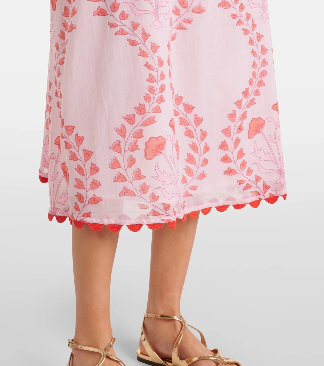 Juliet Dunn - Printed cotton midi dress