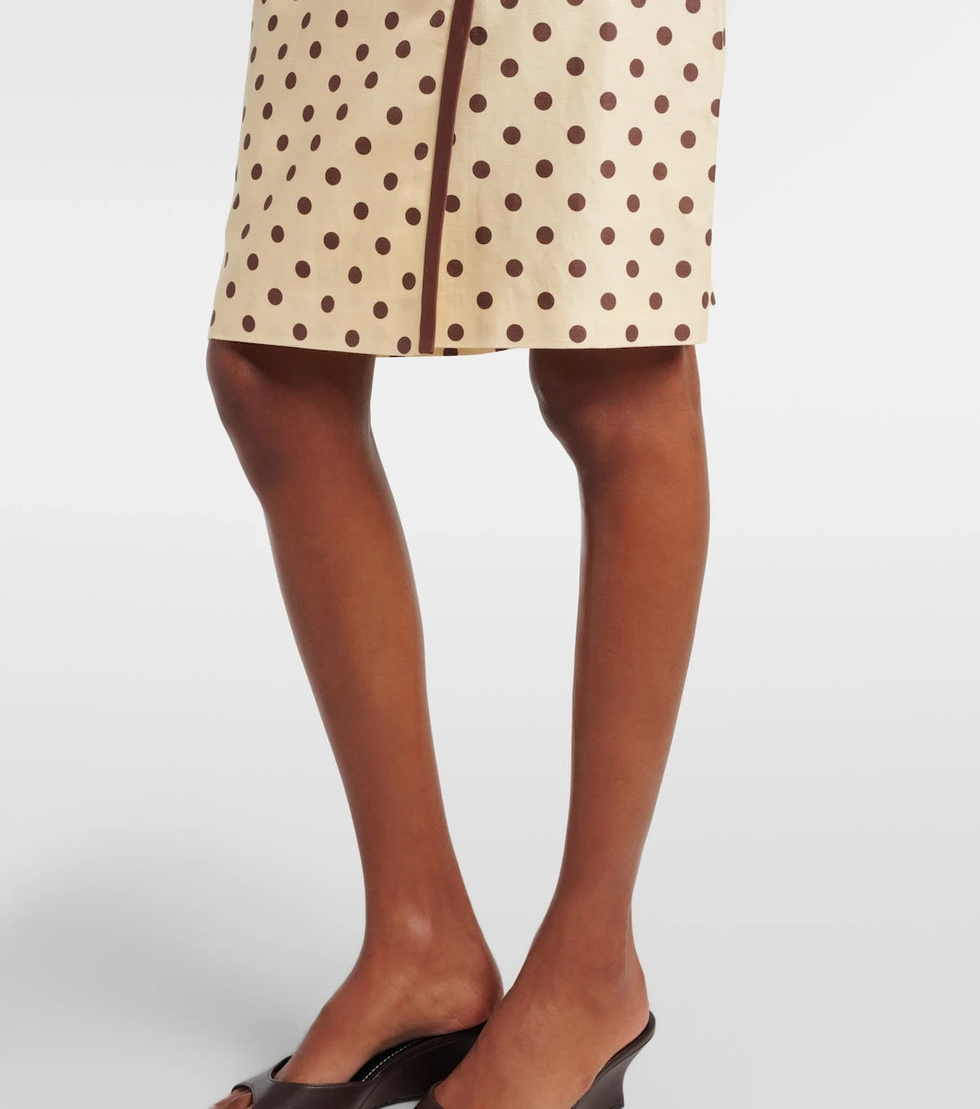 Posse - Bowie linen and cotton wrap skirt