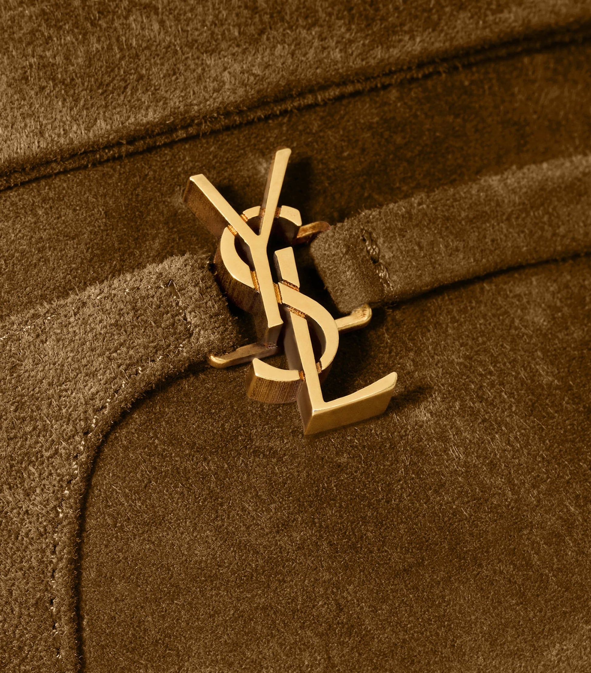 Saint Laurent Beige Suede Vicky Ankle Boots 90