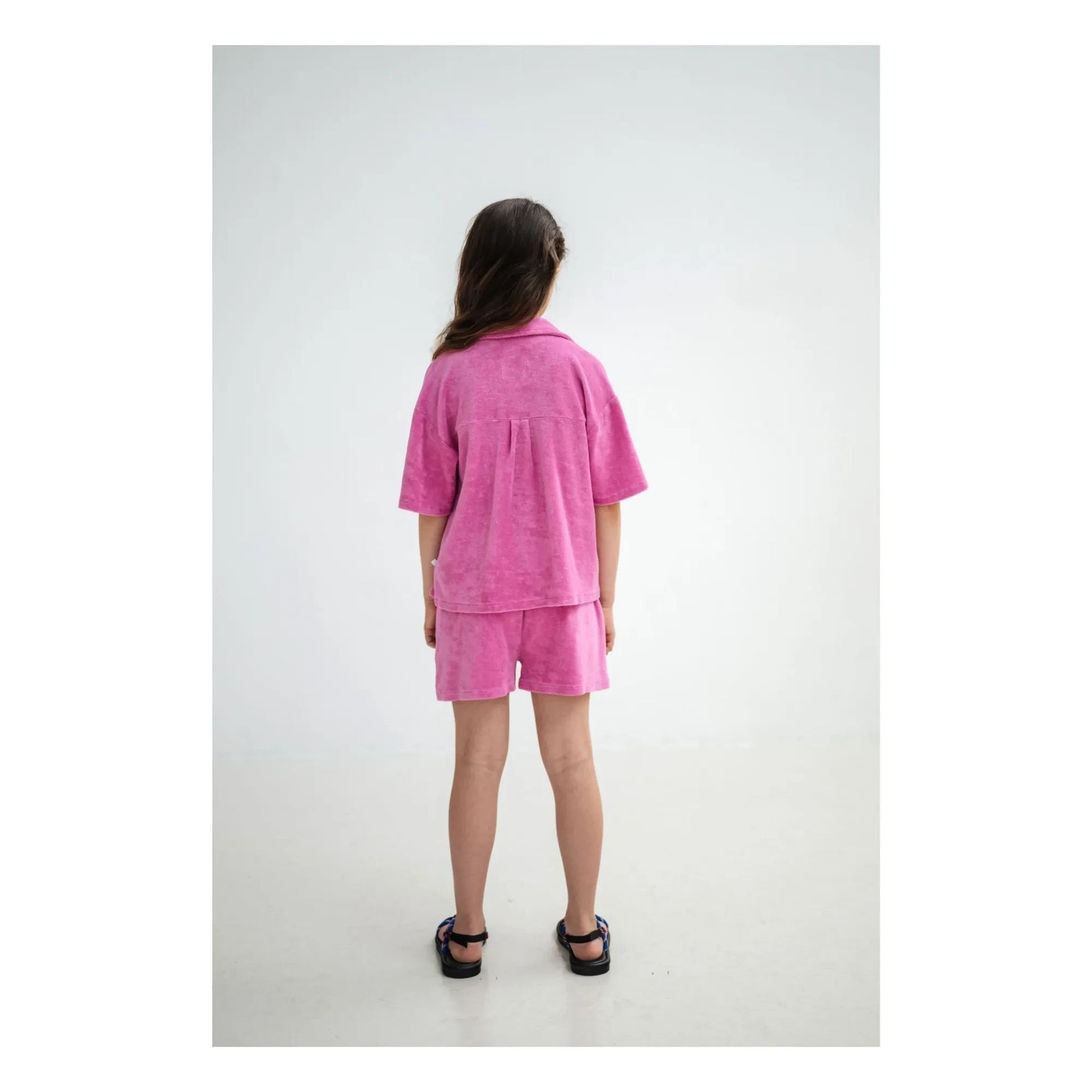 Repose AMS - Organic cotton terry shorts | Pink