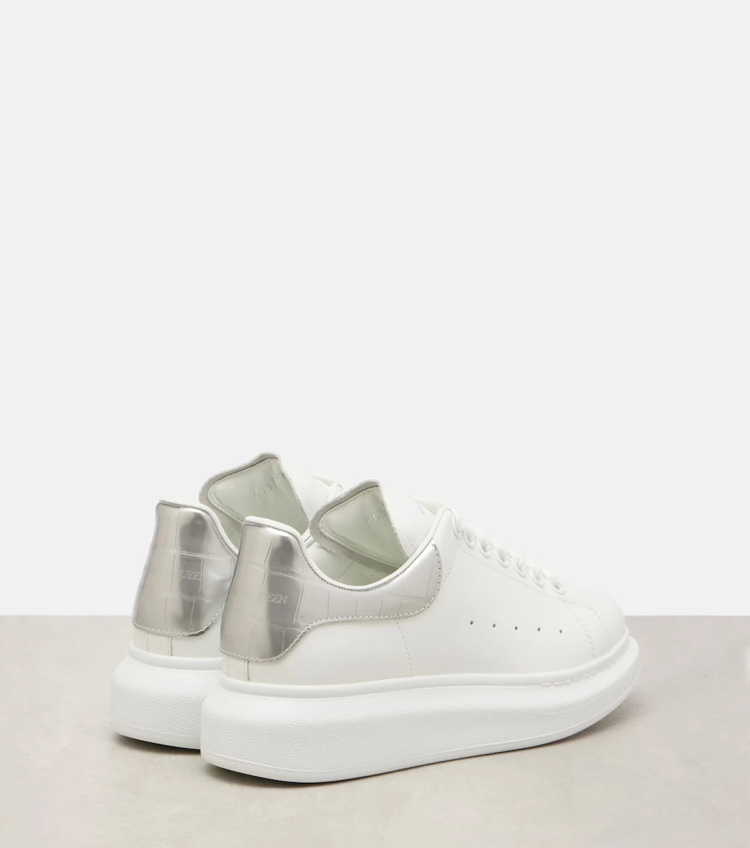 McQueen - Oversized leather sneakers