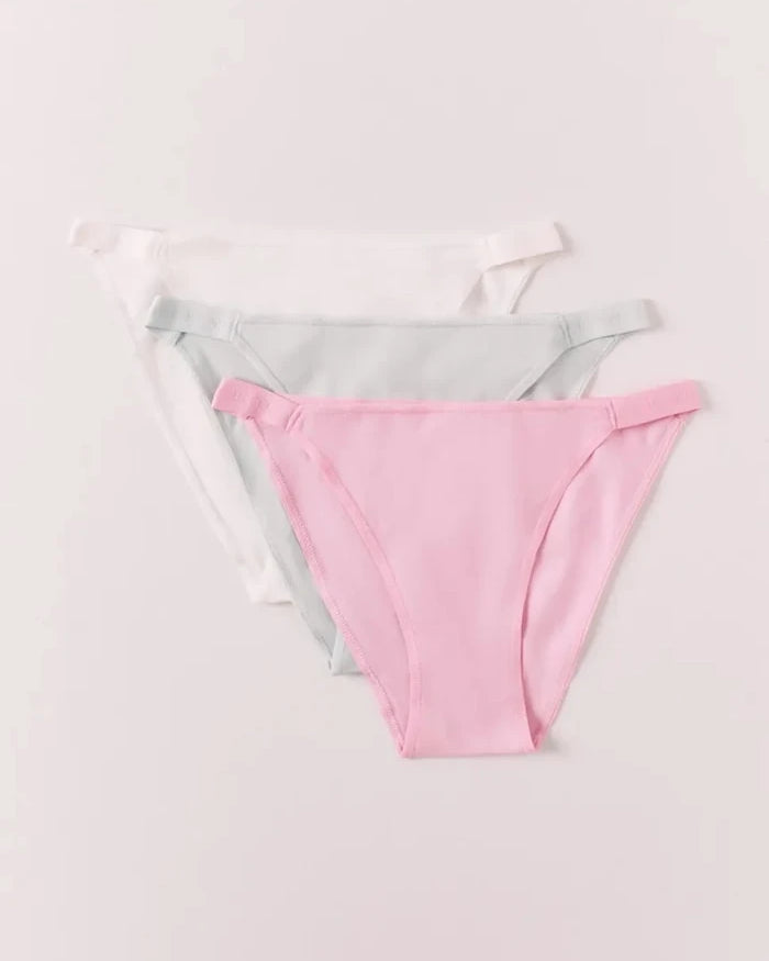 women'secret Pamuk ve elastanlı kadın bikini külot 3'lü