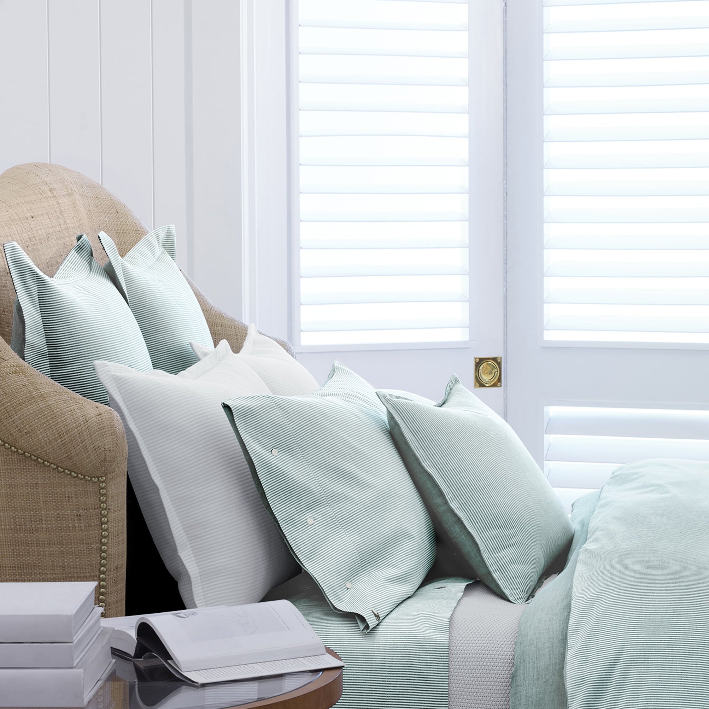 Oxford Evergreen Super King Duvet Cover (260cm x 220cm)