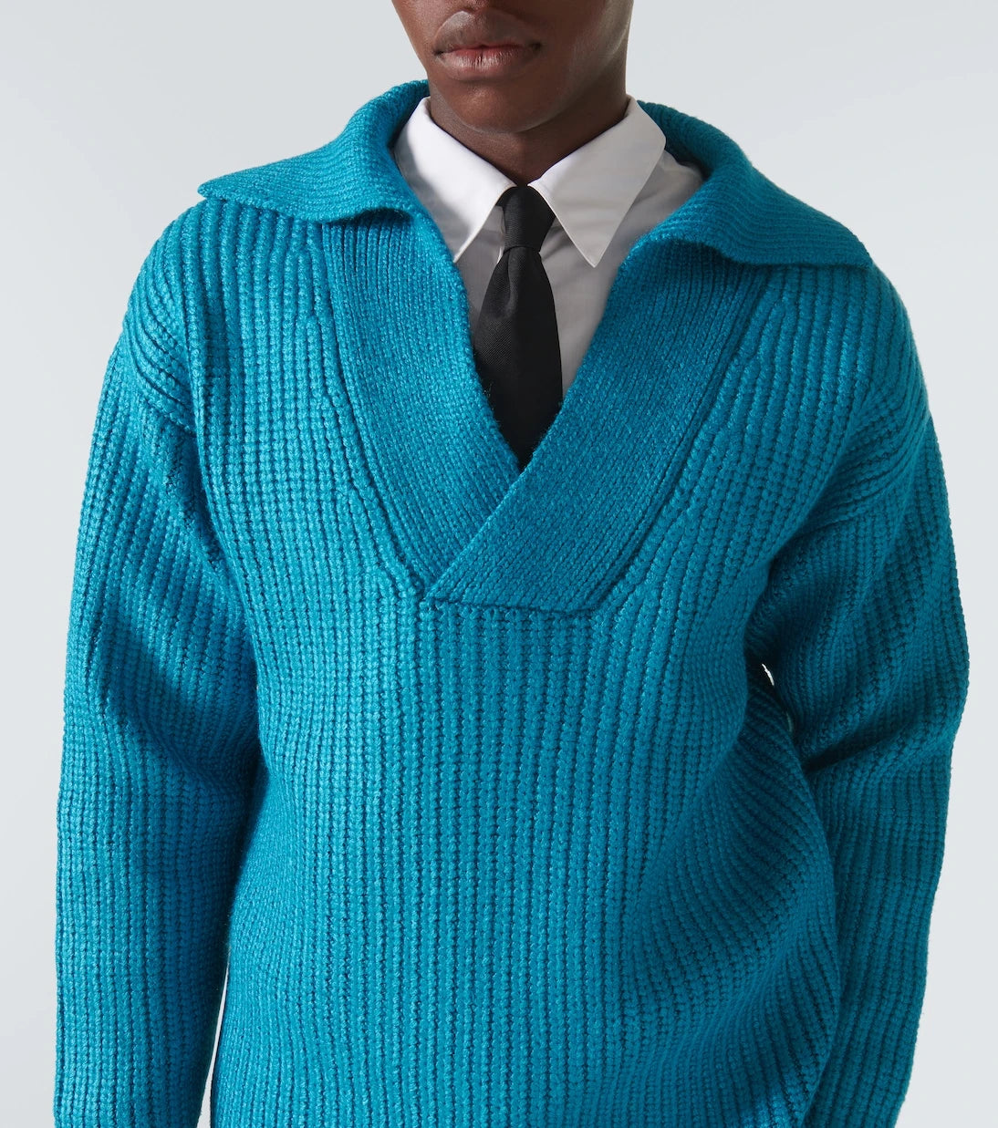Valentino - Ribbed-knit silk-blend sweater