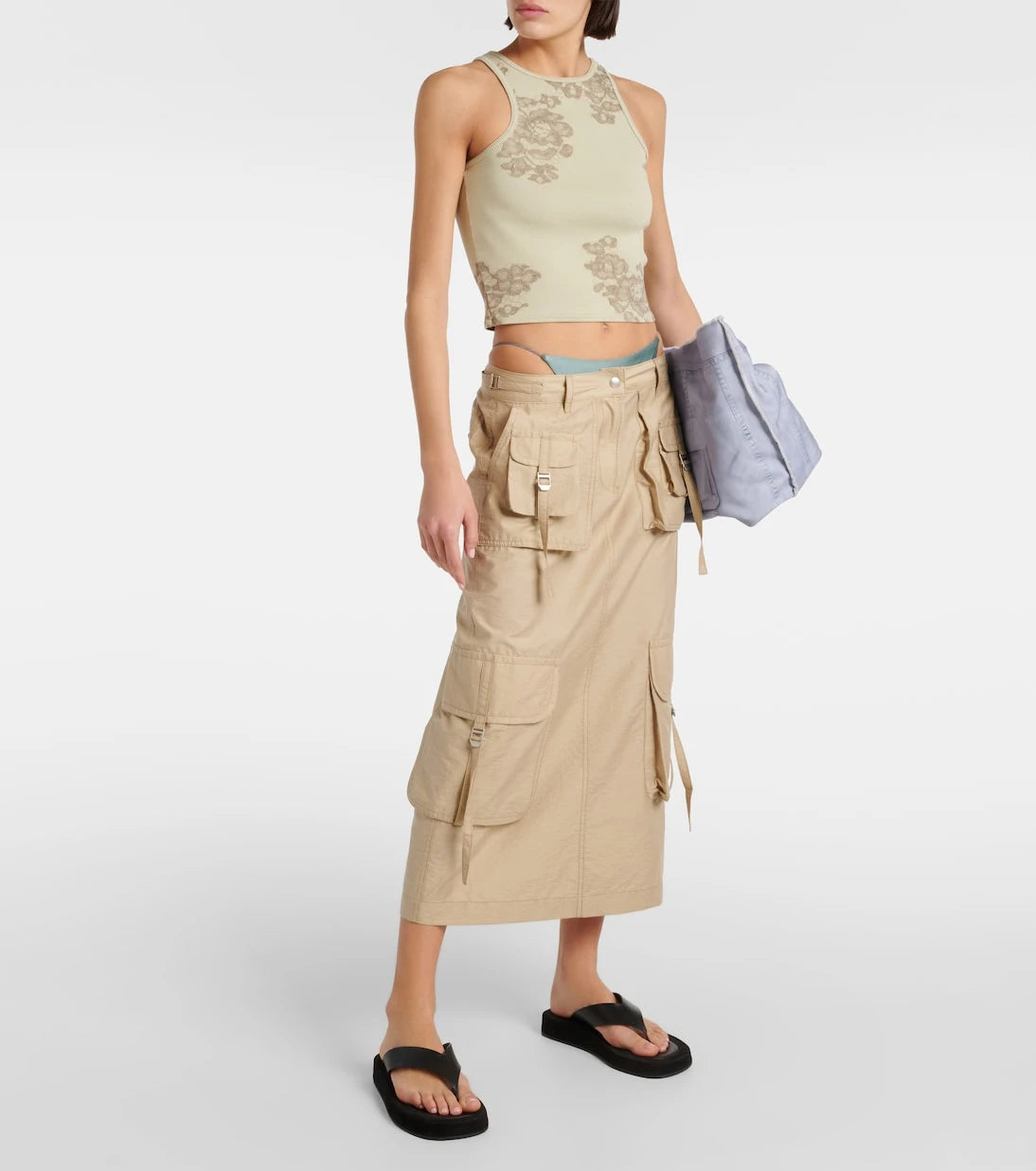 Acne Studios - Technical cotton-blend cargo skirt
