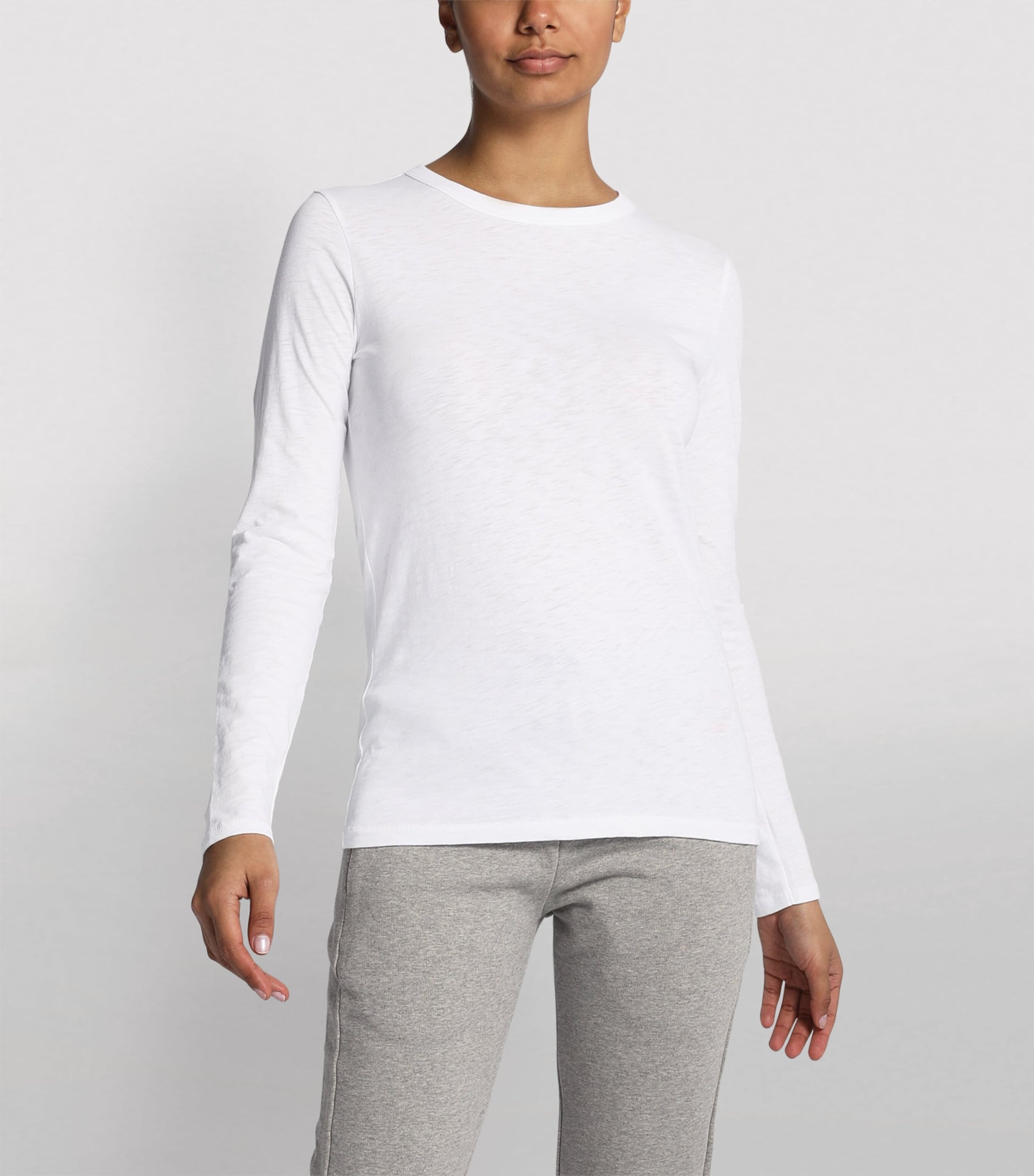 Rag & Bone White long-sleeve cotton T-shirt
