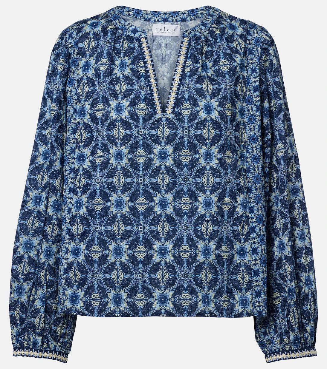 Velvet - Claudie printed cotton blouse