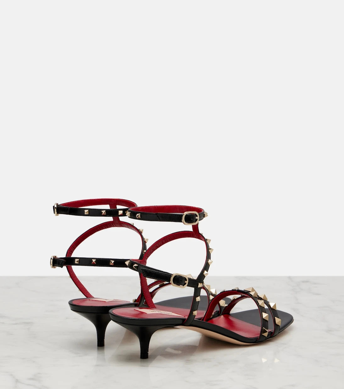 Valentino Garavani - Rockstud leather slingback sandals