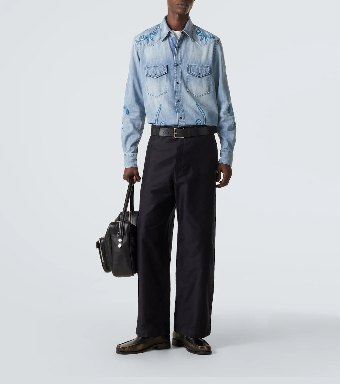 Acne Studios - Embroidered denim shirt