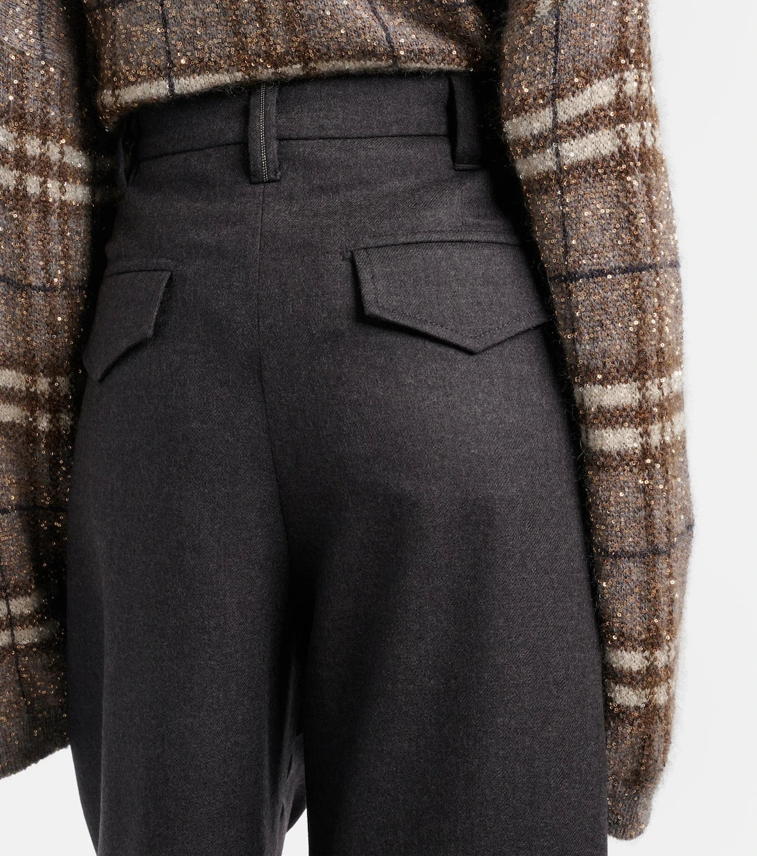 Brunello Cucinelli - Virgin wool wide-leg pants
