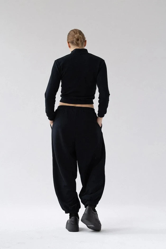 Muuv. fermuarlı kadın pamuklu sweatshirt LE PUMP