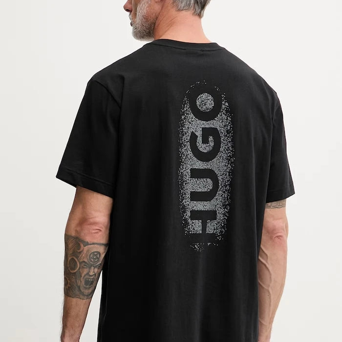 HUGO kısa kollu erkek pamuklu pijama SPRAY T-SHIRT
