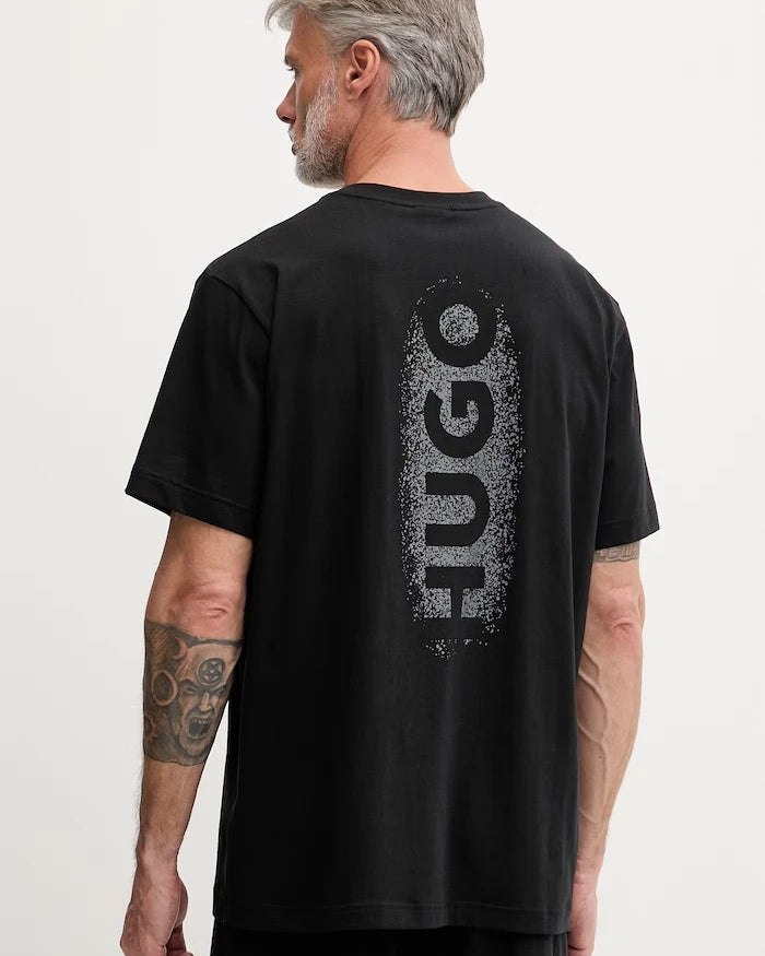 HUGO kısa kollu erkek pamuklu pijama SPRAY T-SHIRT