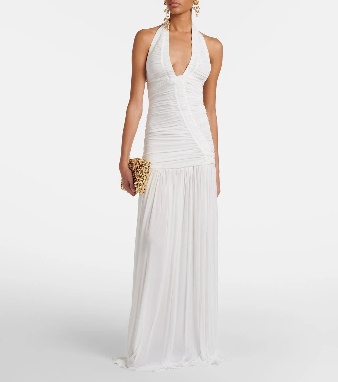 Christopher Esber - Bridal Orion ruched halterneck gown
