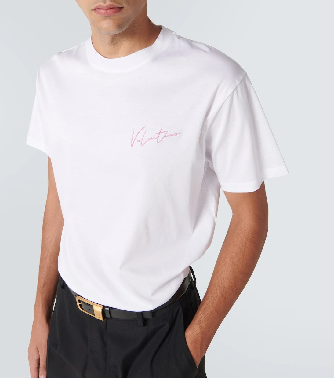 Valentino - Logo cotton jersey T-shirt
