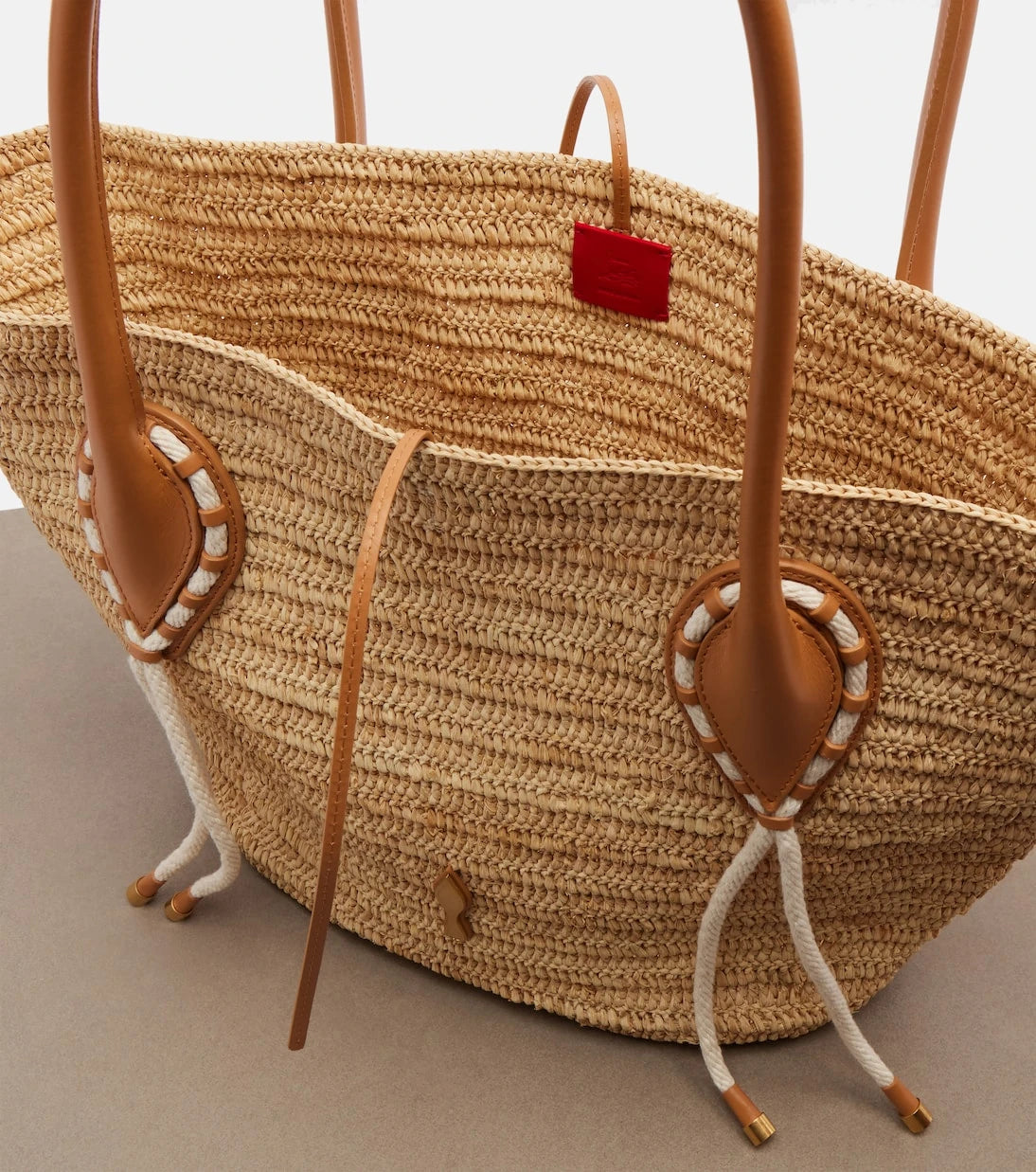 Christian Louboutin - Venus raffia tote bag