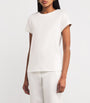 Eleventy White Cotton Contrast-Detail Short-Sleeve T-Shirt