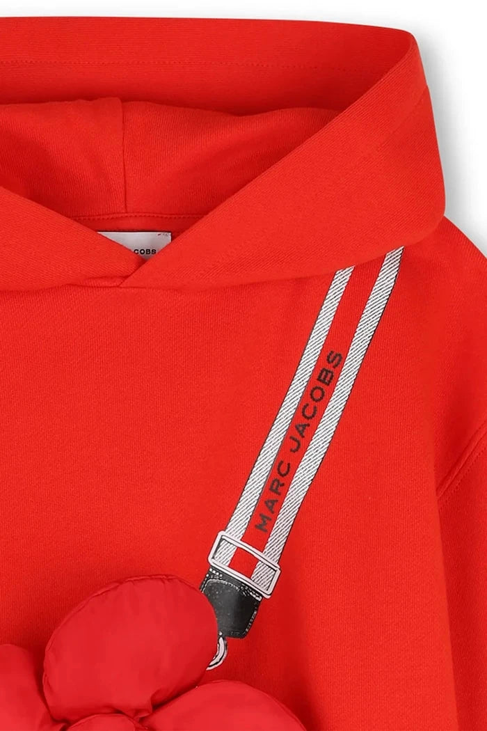 Çocuklar için pamuklu kapüşonlu sweatshirt