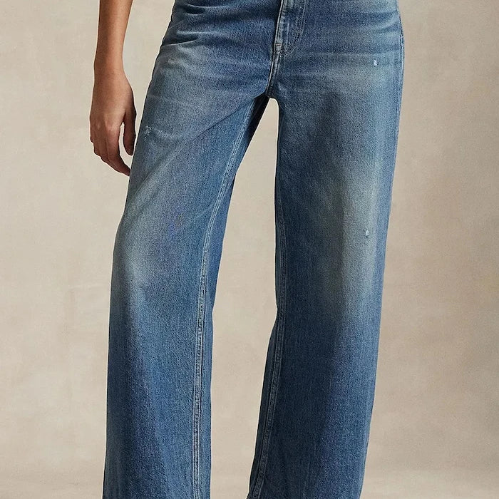 Polo Ralph Lauren Pamuklu Jean Wd Lg Crp Ankle Wide