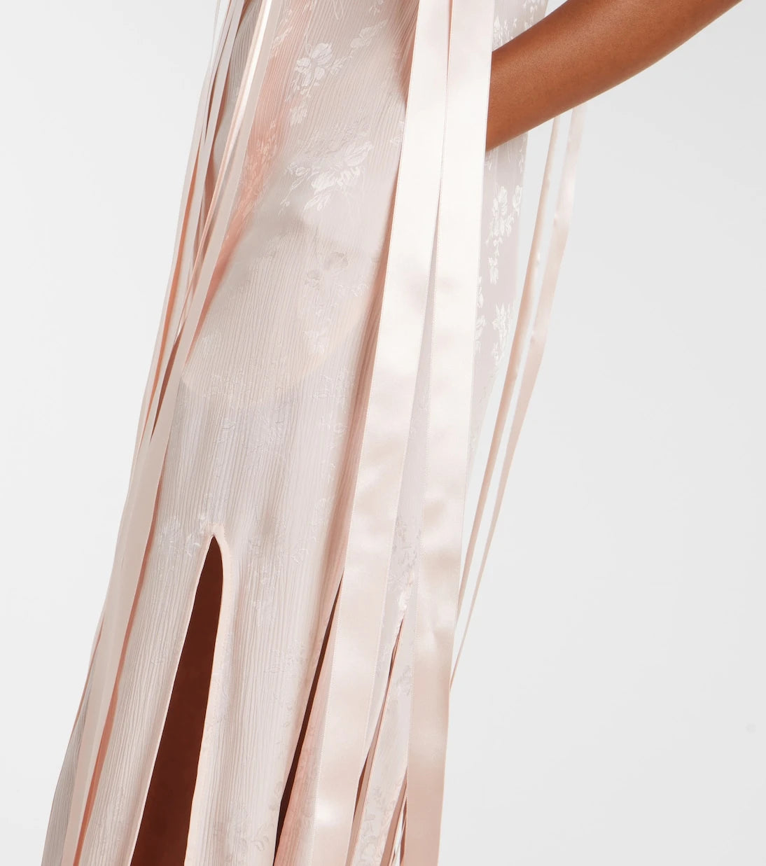 Simone Rocha - Bow-detail floral jacquard maxi dress