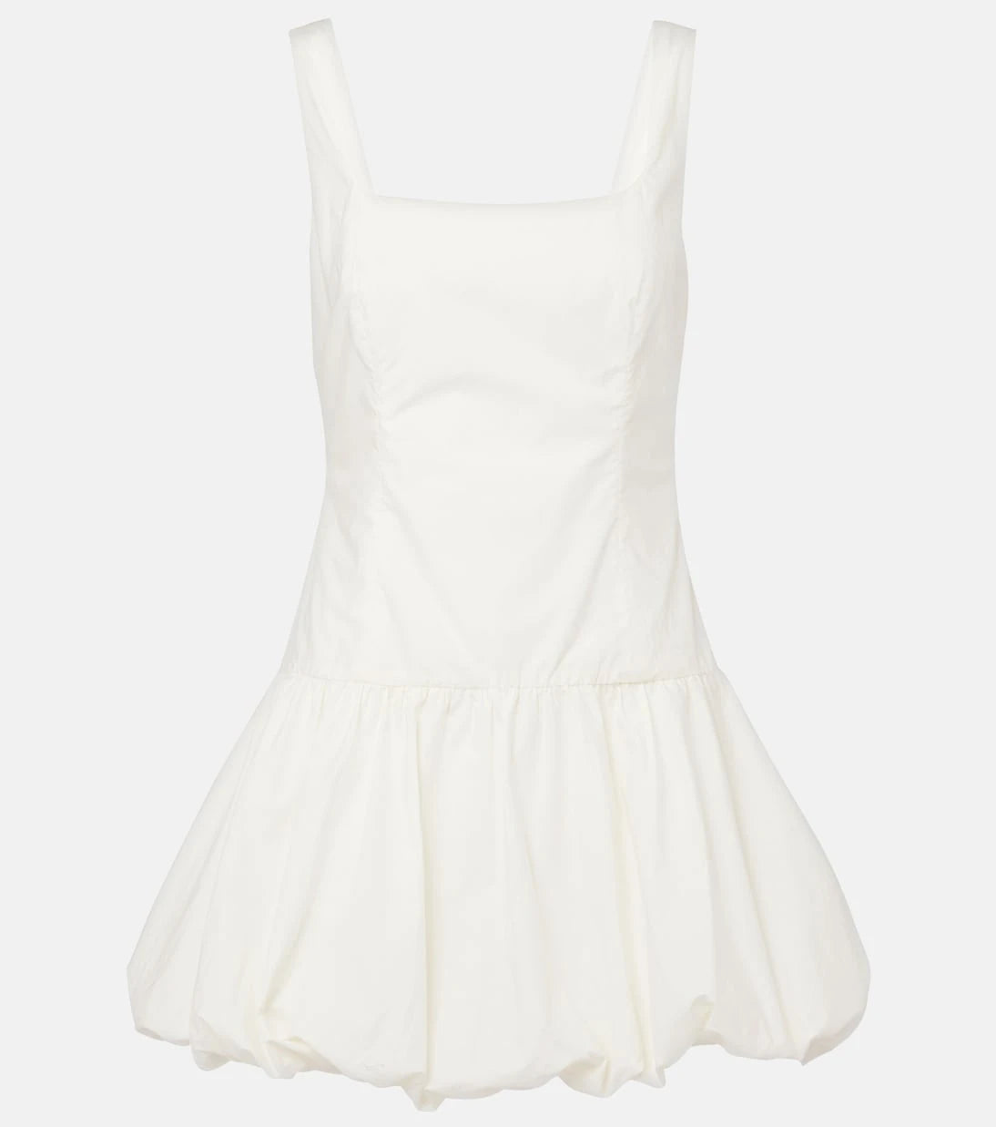 Faithfull - Gathered cotton poplin minidress