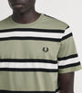 Fred Perry Cotton Stripe Laurel Wreath T-Shirt
