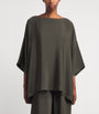 Silk Boat-Neck Tunic