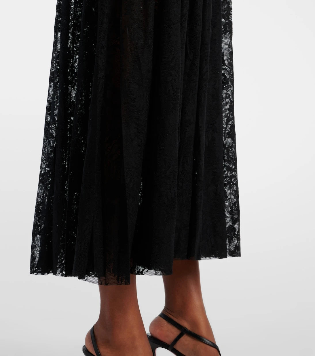 Norma Kamali - Floral lace slip dress