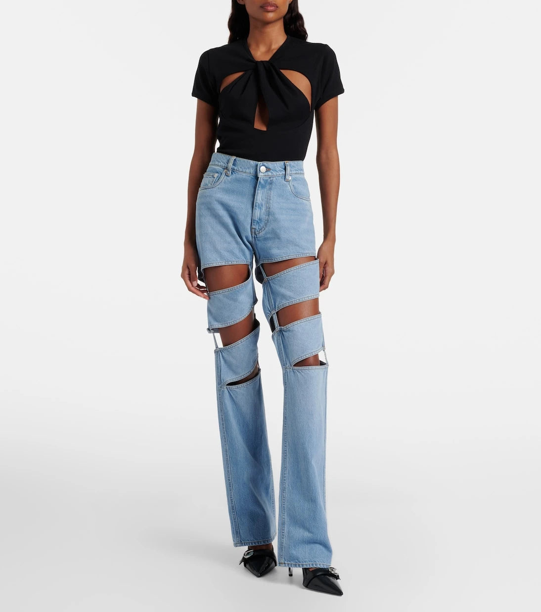 Coperni - Spiral straight jeans