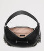 Jimmy Choo Black Small Studded Leather Bar Shoulder Bag