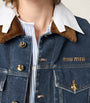 Miu Miu Blue Denim Logo Vest