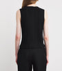Vince Black Sleeveless Button-Up Top