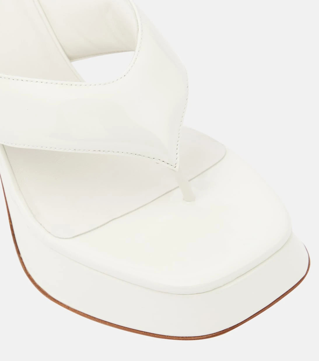 Gia Borghini - Patent leather platform sandals