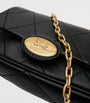 Burberry Black Leather Quilted EKD Clutch Bag