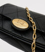 Black Leather Quilted EKD Clutch Bag