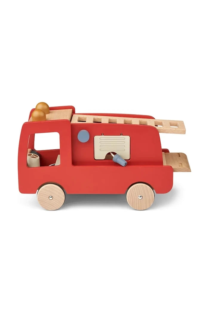 Детска дървена играчка Liewood Eigil Fire Truck